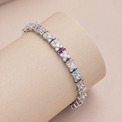 [Amore Jewels]Unique Colorful Flower Shape Daily Bracelet