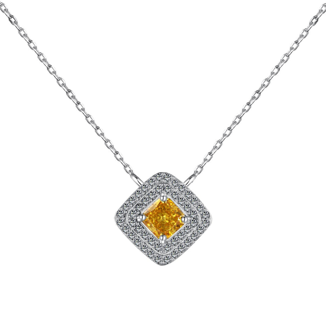 [Amore Jewels]Sparkling Asscher Cut Necklace