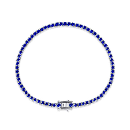 [Amore Jewels]Dazzling Colorful Round Cut Daily Bracelet