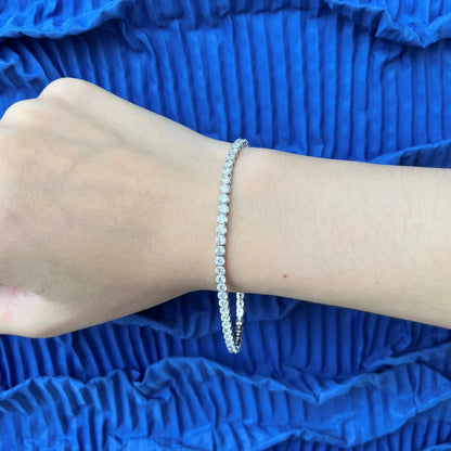 [Amore Jewels]Sparkling Round Cut Daily Bracelet