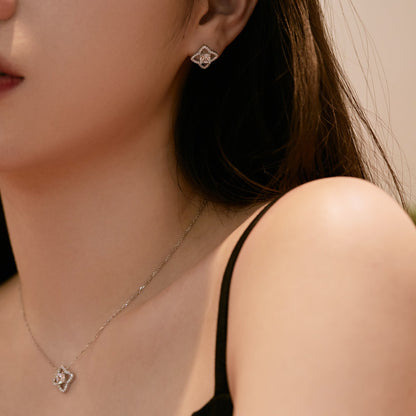 [Amore Jewels]Elegant Star Shape Princess Cut Daily Earrings