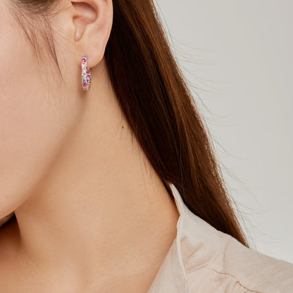[Amore Jewels]Unique Round Cut Daily Earrings