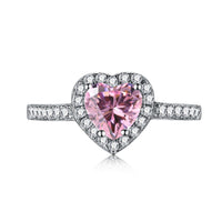 [Amore Jewels]Eternity Splashy Romantic Heart Shape Lover Ring