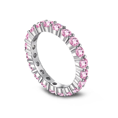 [Amore Jewels]Sparkling Round Cut Tennis Ring