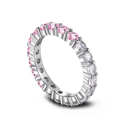 [Amore Jewels]Sparkling Round Cut Tennis Ring