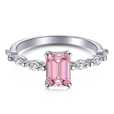 [Amore Jewels]1.0 Carat Dainty Resplendent Radiant Cut Daily Ring