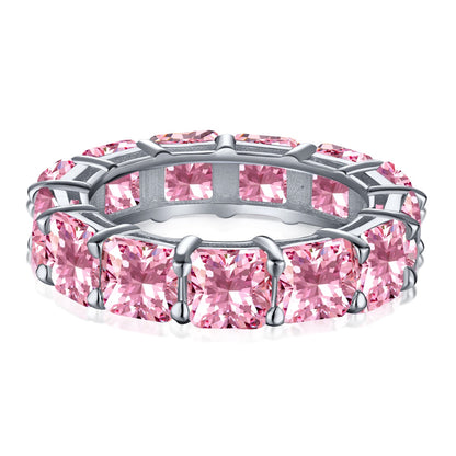 [Amore Jewels]Elegant Princess Cut Tennis Ring