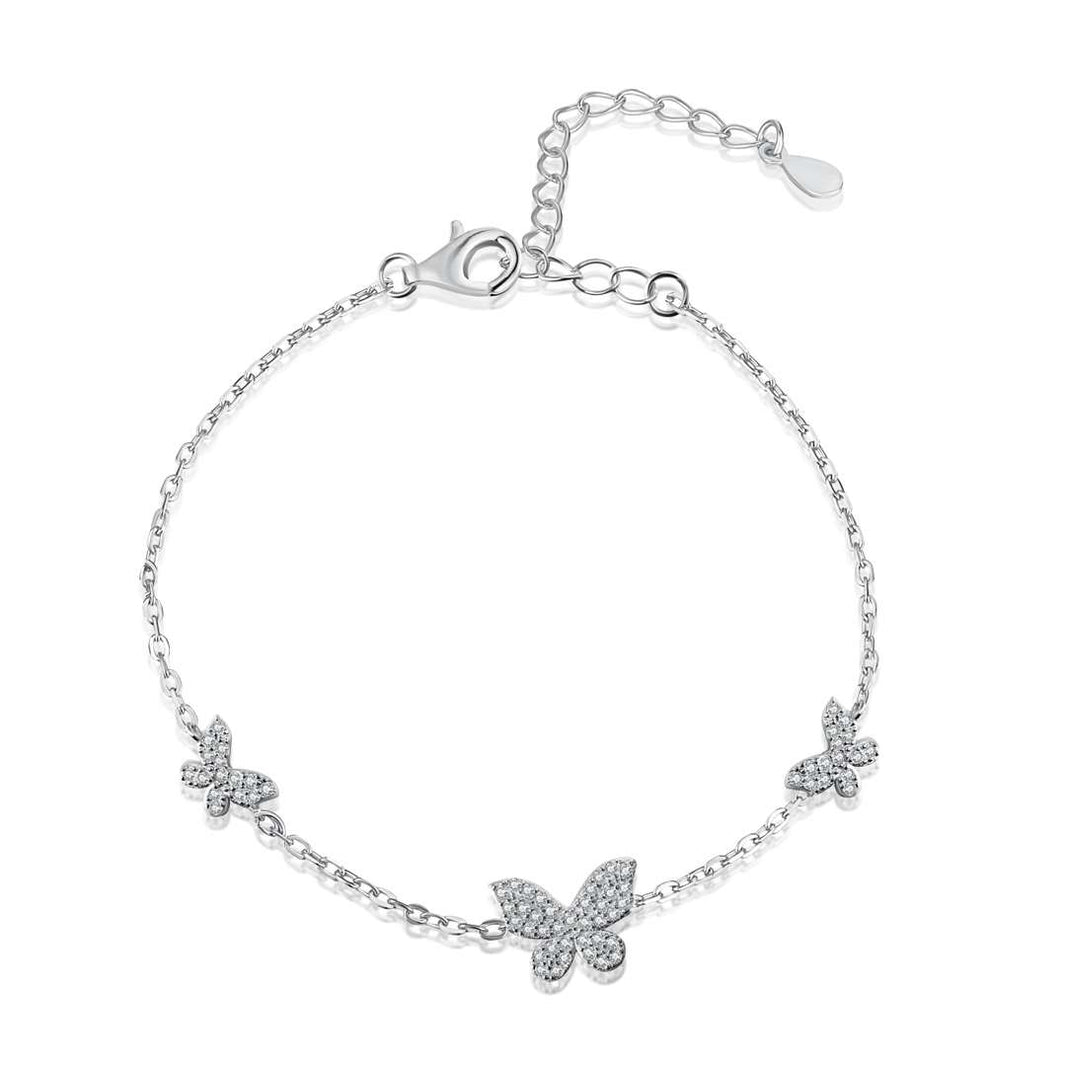 [Amore Jewels]Delicate Butterfly Pendant Bracelet