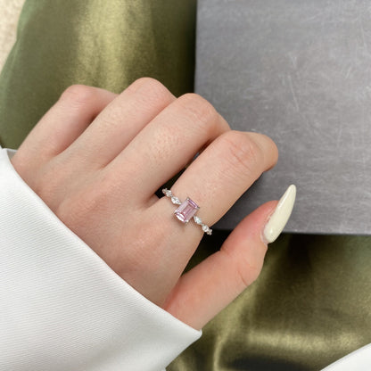 [Amore Jewels]1.0 Carat Dainty Resplendent Radiant Cut Daily Ring