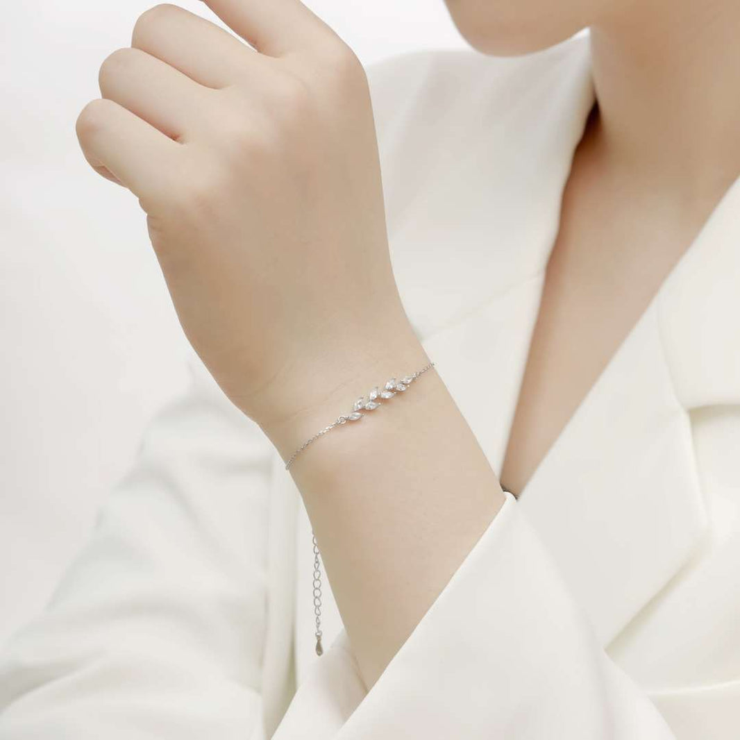 [Amore Jewels]Elegant Wheat Leaves Shape Bracelet