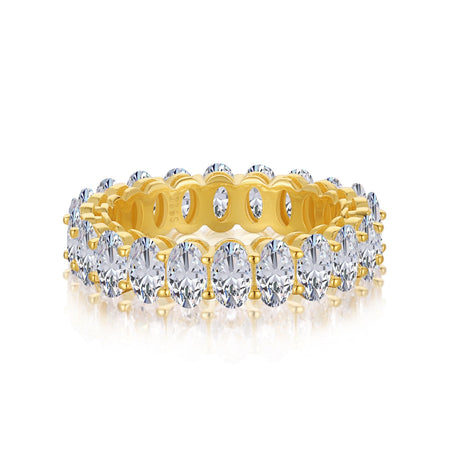 [Amore Jewels]Ornate Oval Cut Tennis Ring