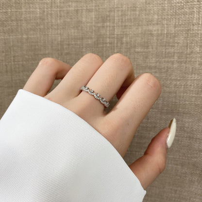 [Amore Jewels]Elegant Resplendent Round Shape Party Ring