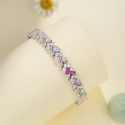 [Amore Jewels]Dazzling Unique Multi Shape Daily Bracelet