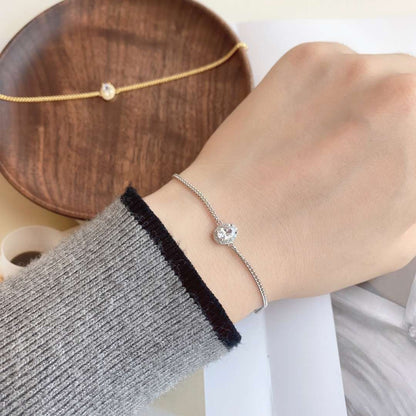 [Amore Jewels]Exquisite Oval Shape Bracelet