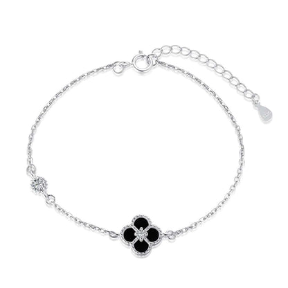 [Amore Jewels]Delicate Four Leaf Clover Bracelet