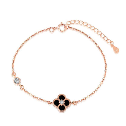 [Amore Jewels]Delicate Four Leaf Clover Bracelet