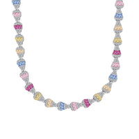 [Amore Jewels]Radiant Colorful Rainbow Necklace