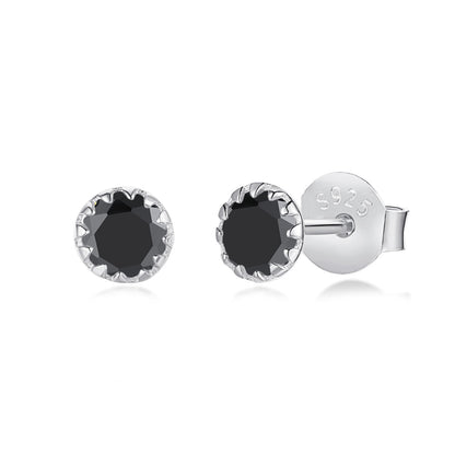 [Amore Jewels]Sparkling Colorful Round Shape Earrings