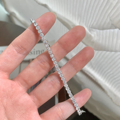 [Amore Jewels]Sparkling Round Cut Daily Bracelet