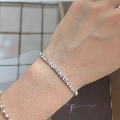 [Amore Jewels]Sparkling Round Cut Daily Bracelet