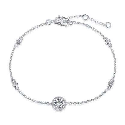 [Amore Jewels]Dazzling Round Cut Shape Bracelet