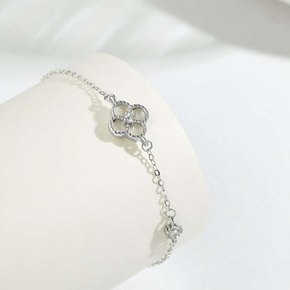 [Amore Jewels]Delicate Four Leaf Clover Bracelet