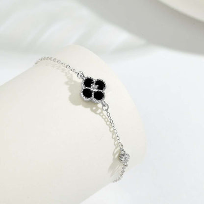[Amore Jewels]Delicate Four Leaf Clover Bracelet