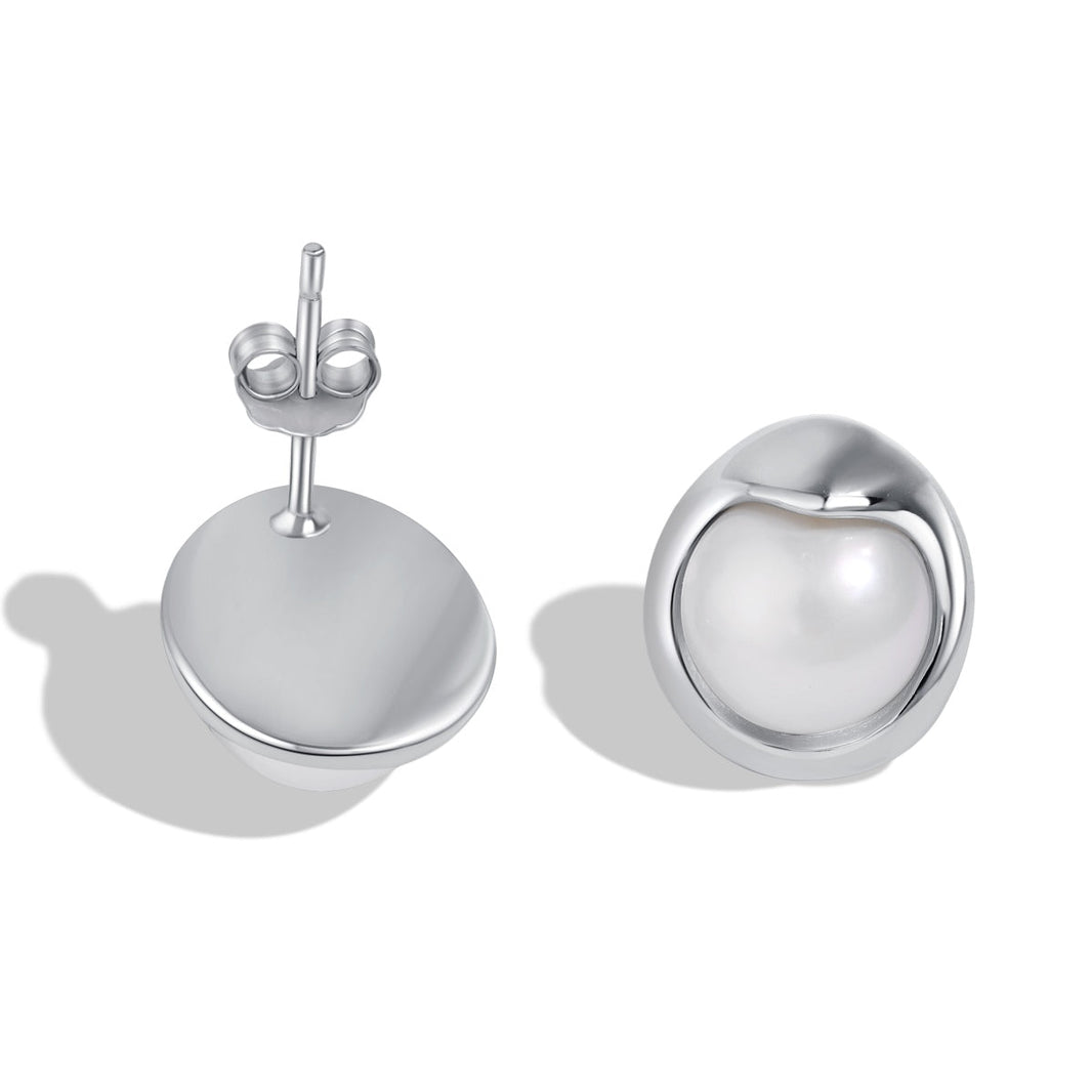 [Amore Jewels]Dainty Bread Pearl Earrings