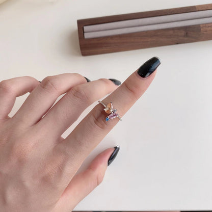 [Amore Jewels]Radiant Colorful Multi Cut Daily Ring