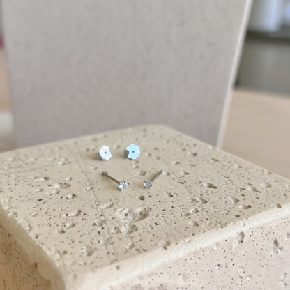 [Amore Jewels]Delicate Solitaire Earrings