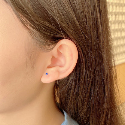 [Amore Jewels]Delicate Solitaire Earrings