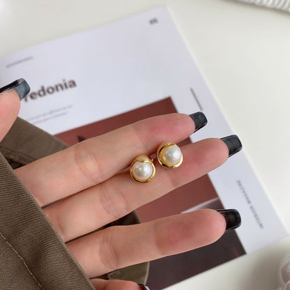 [Amore Jewels]Dainty Bread Pearl Earrings