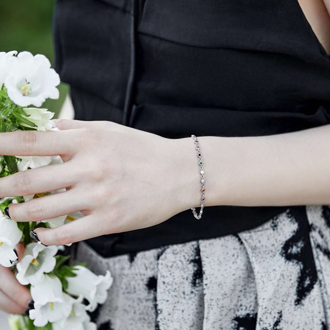 [Amore Jewels]Colorful Bead Array Bracelet