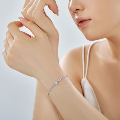 [Amore Jewels]0.75 Carat Exquisite Oval Cut Daily Bracelet