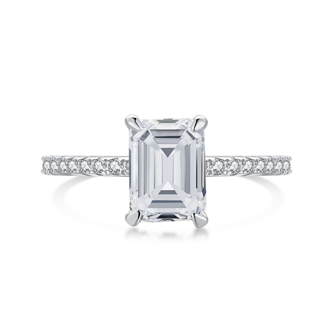 [Amore Jewels]2.0 Carat Scintillating Ornate Radiant Cut Party Ring