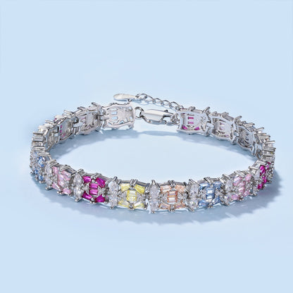 [Amore Jewels]Delicate Colorful Multi Cut Party Bracelet
