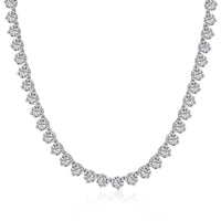 [Amore Jewels]Ornate Heart Cut Tennis Necklace