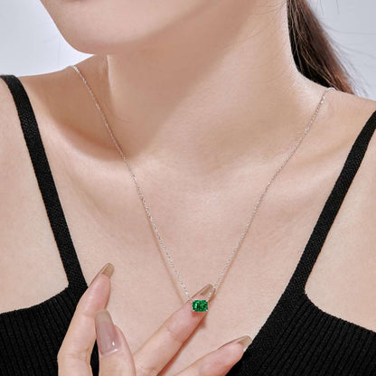 [Amore Jewels]Luxurious Square Shape Colorful Necalack