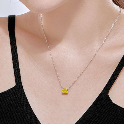 [Amore Jewels]Luxurious Square Shape Colorful Necalack