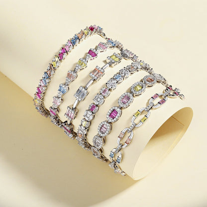 [Amore Jewels]Radiant Water Drop Shape Daily Bracelet
