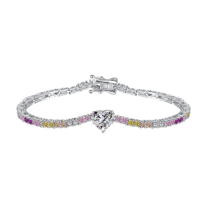 [Amore Jewels]Delicate Romantic Heart Shape Lover Bracelet