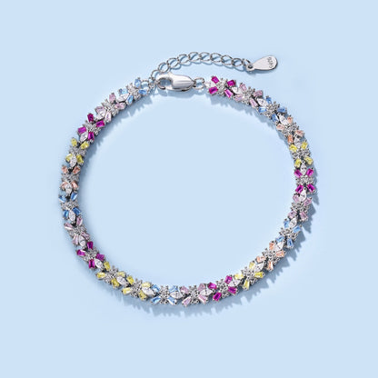 [Amore Jewels]Radiant Colorful Emerald Cut Party Bracelet