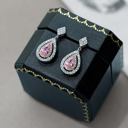 [Amore Jewels]Ornate Delicate Water Drop Shape Banquet Earrings