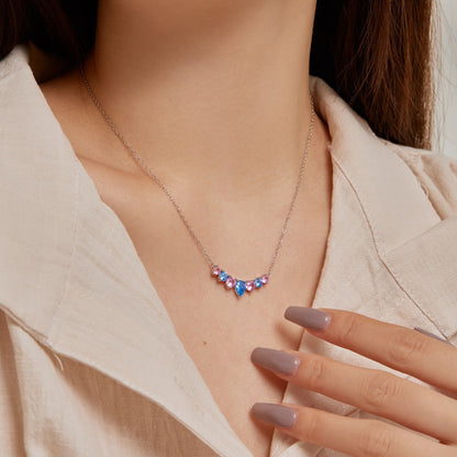 [Amore Jewels]Dainty Colorful Heart Necklace