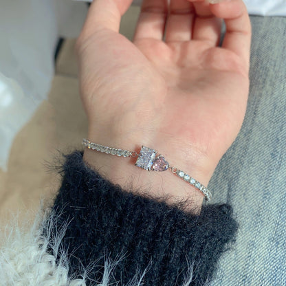 [Amore Jewels]Dazzling Unique Multi Shape Lover Bracelet