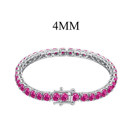 [Amore Jewels]Radiant Colorful Round Cut Party Bracelet