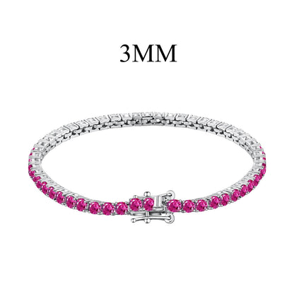 [Amore Jewels]Radiant Colorful Round Cut Party Bracelet