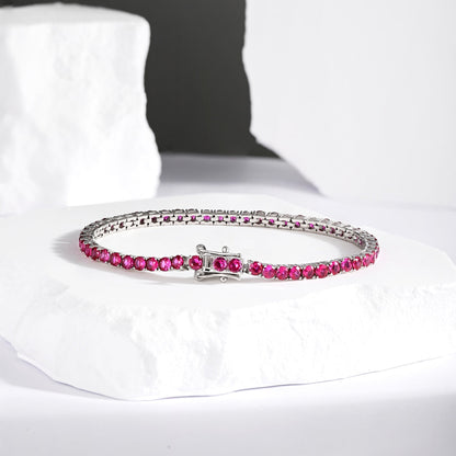 [Amore Jewels]Radiant Colorful Round Cut Party Bracelet