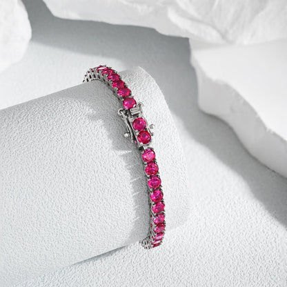 [Amore Jewels]Radiant Colorful Round Cut Party Bracelet
