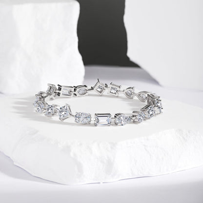 [Amore Jewels]Unique Exquisite Multi Cut Daily Bracelet